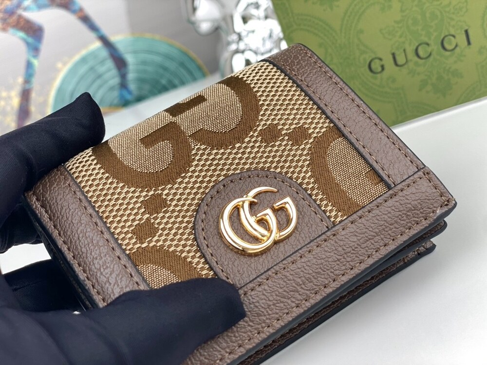 Gucci GG Marmont Jumbo GG Compact Wallet - Picture 5 of 9
